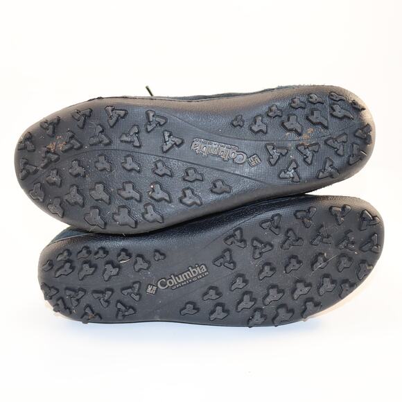 Columbia Ice Maiden Quilted Winter Boots Black Suede Faux Fur Women’s 9.5 - Picture 5 of 6